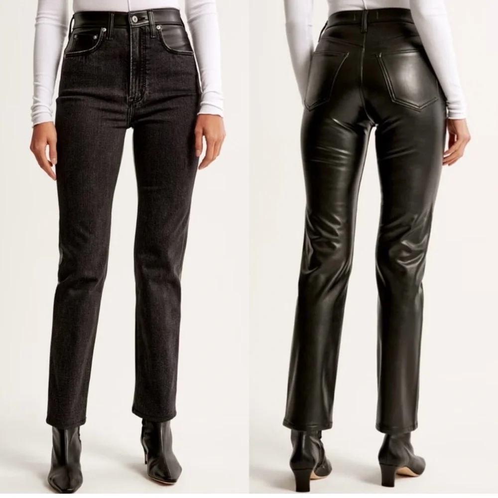Abercrombie NEW High Rise Straight Ankle Jean - Picture 2 of 2